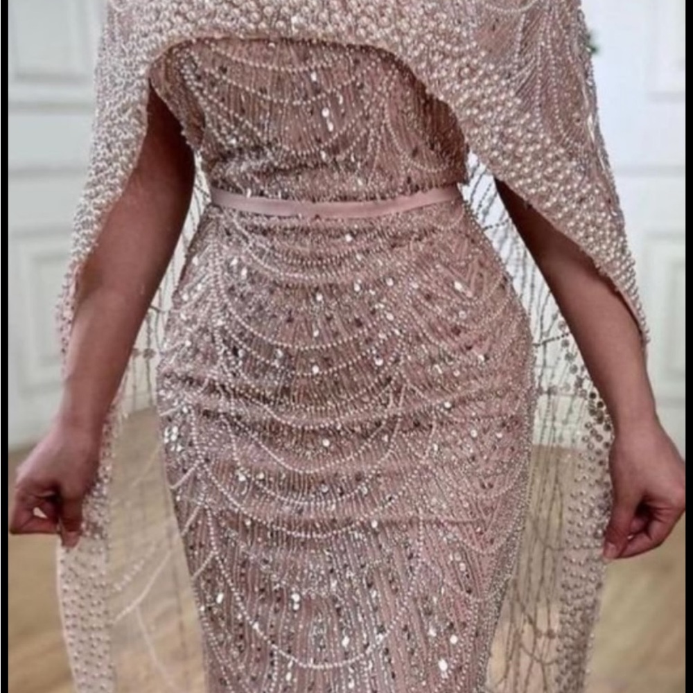 Elegant Beaded Evening Dress